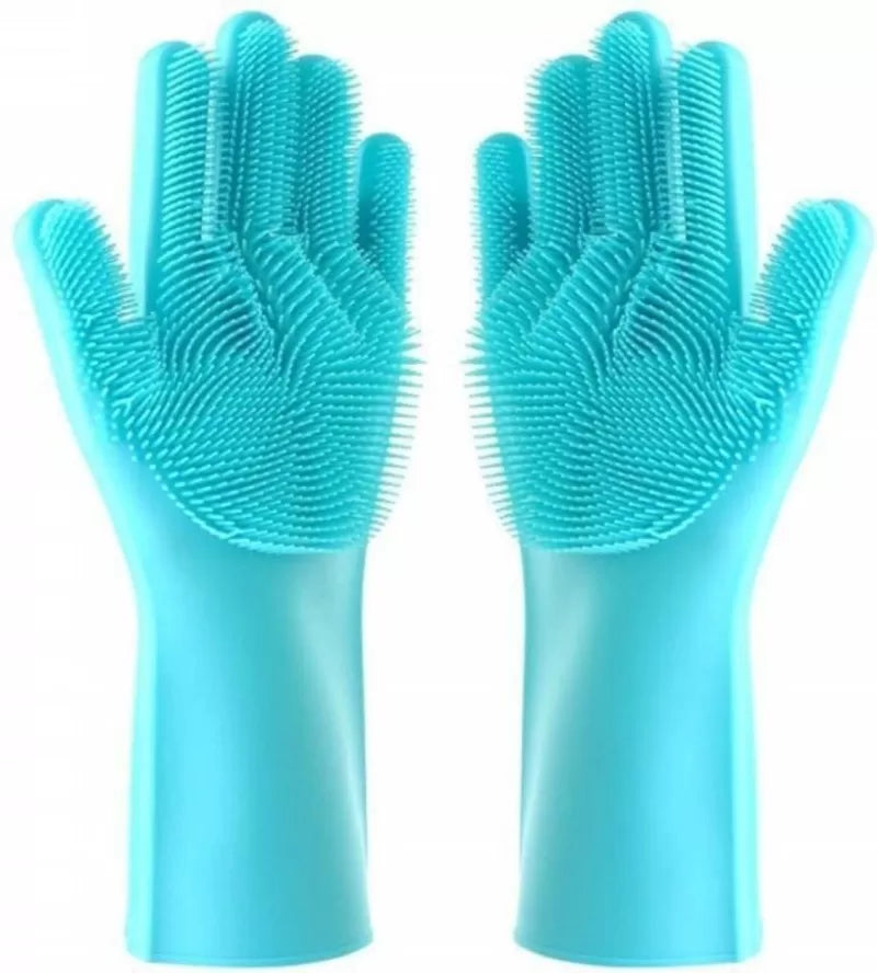 Magic Washing Gloves - Pair Of Silicone Washing Gloves - Oshi.pk - Buy & Sell Online