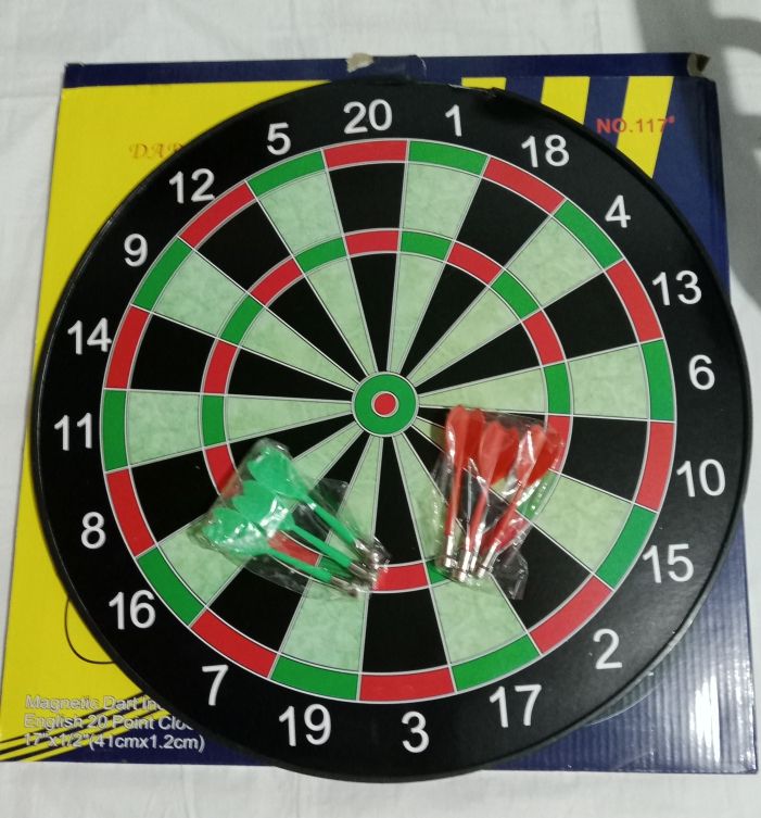 Magnetic Dart Game - 6 darts with 17 inches board - Oshi.pk - Buy & Sell Online