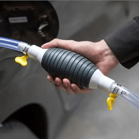 Manual Fuel Transfer Pump - Siphon Hand Pump For Gas, Oil, Air & Other Fluids - Heavy Duty Pump With Adjustable Length Intake & Discharge Pipes - Oshi.pk - Buy & Sell Online