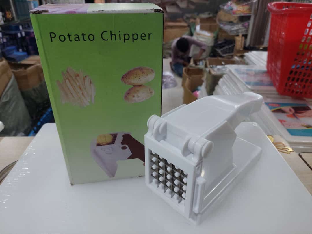 Manual Hand Press Potato slicer for chips french fries maker cutter chipper chopper vegetable cutting tools - Oshi.pk - Buy & Sell Online