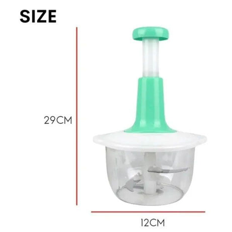 Manual Hand Push Chopper/ Multifunctional Hand Pat Chopper And Mixer/Press Cutter Vegetable Meat Grinder 1.5 Liter - Oshi.pk - Buy & Sell Online