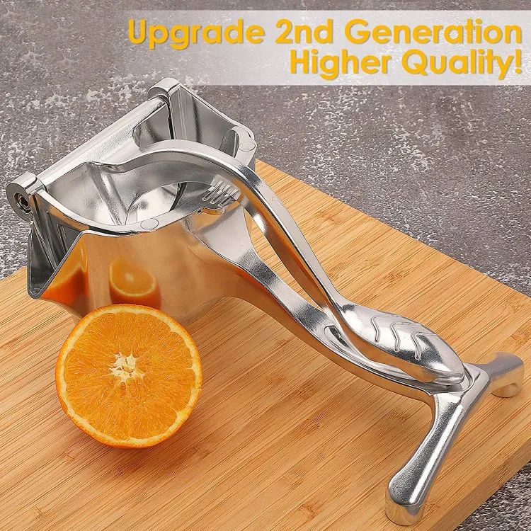 Manual Juicer, Fruit Press Juicer Made Of Heavy Duty Aluminum Alloy For Oranges, Lemon, Water Melon, Pomegranate, Silver Colour - Oshi.pk - Buy & Sell Online