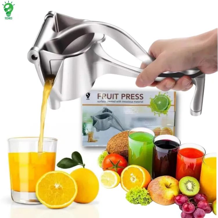 Manual Juicer, Fruit Press Juicer Made Of Heavy Duty Aluminum Alloy For Oranges, Lemon, Water Melon, Pomegranate, Silver Colour - Oshi.pk - Buy & Sell Online