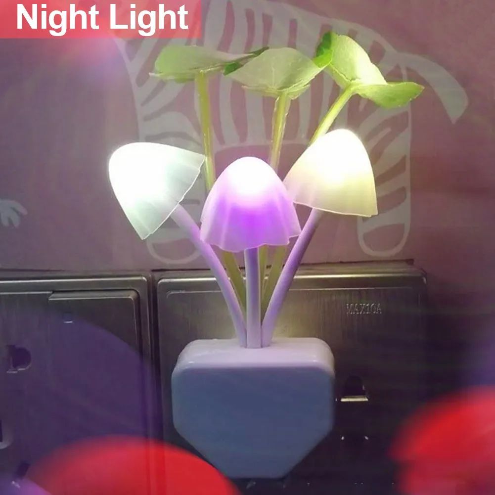 Mashroom Wall Light-Control Sensor Night Light Induction Dream Fung Mushroom Lamp Home Bedroom Decoration - Oshi.pk - Buy & Sell Online