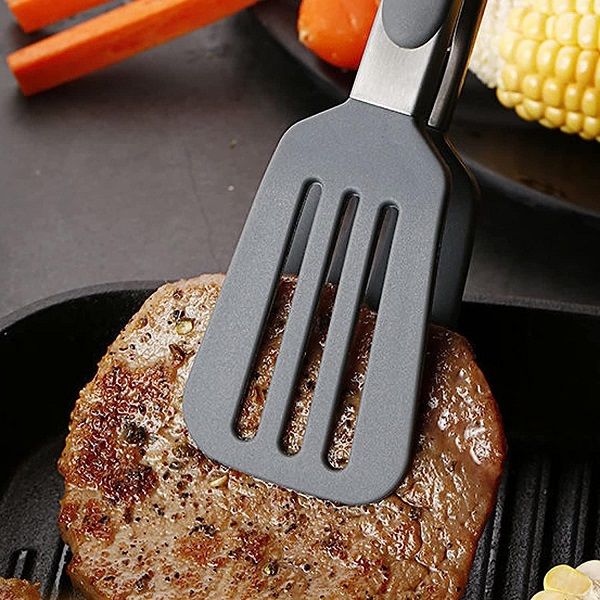 Medium Cooking Barbecue Anti Bread Cake Cookie Food Serving Tong Clamp Black - Oshi.pk - Buy & Sell Online