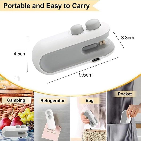 Mini Bag Sealer And Cutter 2 In 1 USB Rechargeable - Oshi.pk - Buy & Sell Online