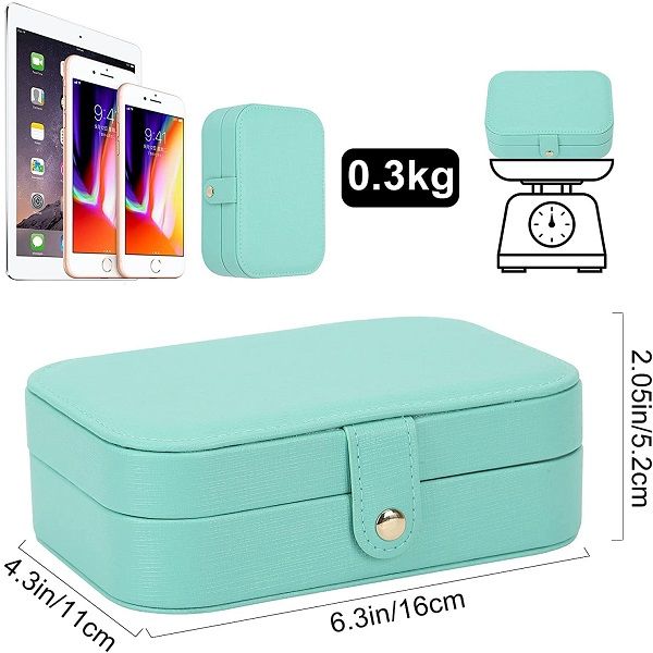 Mini Jewellery Box Organiser Portable Travel Double Layer - Oshi.pk - Buy & Sell Online
