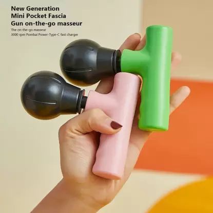 Mini Pocket Rechargeable Facial Gun Massager With Box Mix Random Color - Oshi.pk - Buy & Sell Online