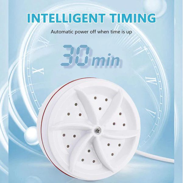 Mini Portable Ultrasonic Turbine Washing Machine Spin Laundry Washer - Oshi.pk - Buy & Sell Online