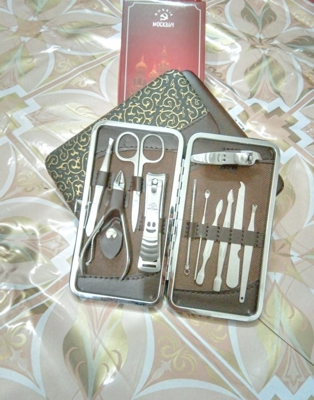 11Pc’s Manicure Nails Clippers Kit Case Stainless Steel Nail Cuticle Tool kit - Oshi.pk - Buy & Sell Online