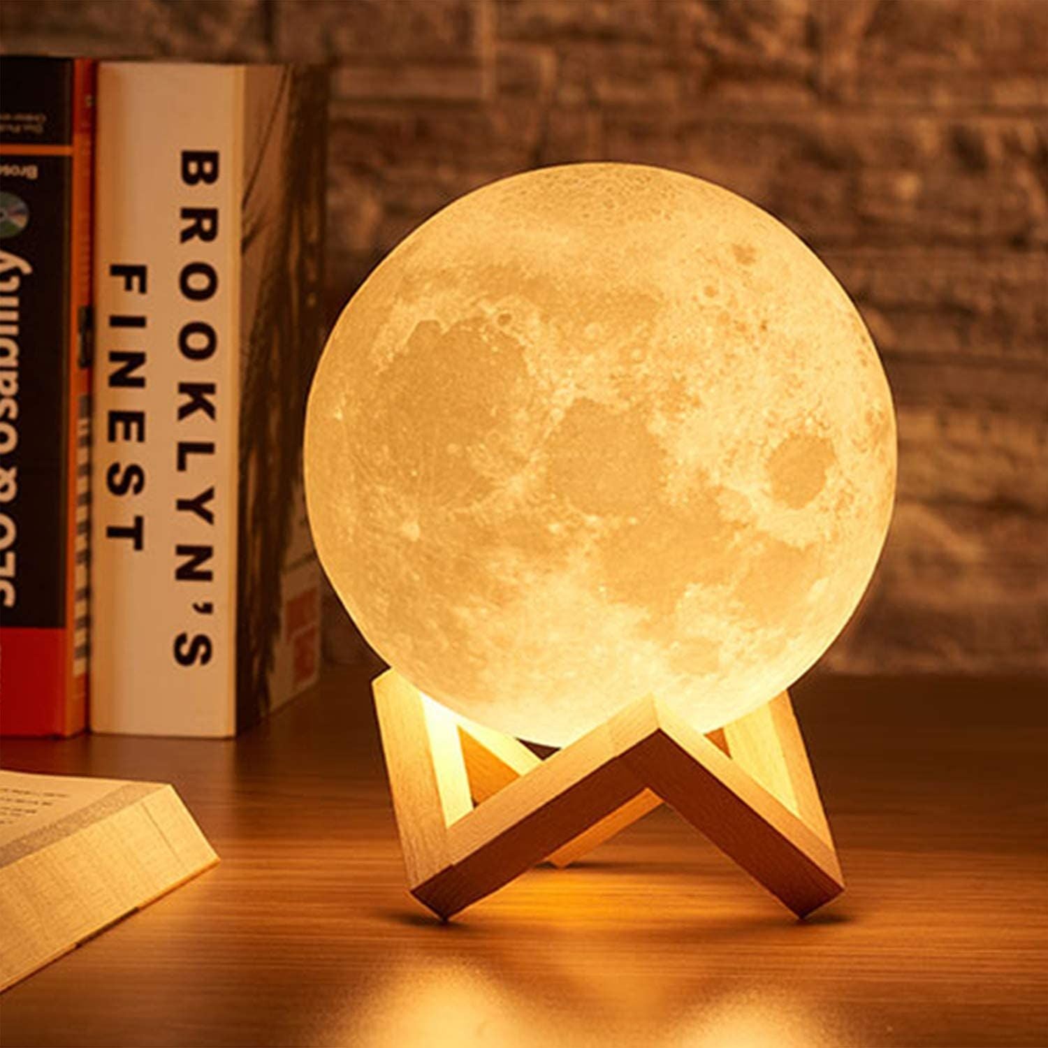 Moon Lamp LED Night Light Moon Light with Stand & Remote Control, Dimmable & Time Setting, USB Rechargeable for Kid Lover Birthday Day Gift 16 Colors - Oshi.pk - Buy & Sell Online