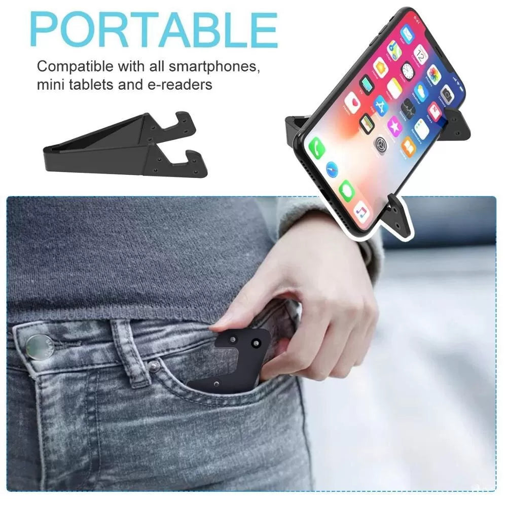 Multi-Function V Shape Mobile Phone Holder Stand Portable Phone Adjustable Stand Desk Table Mobile Stand Universal Foldable Cell Stand Holder Mount Fo - Oshi.pk - Buy & Sell Online