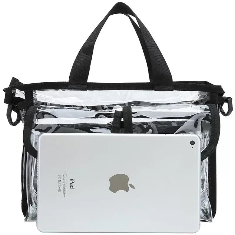 Multi Purpose Cosmetic PVC Plastic Bag Jewellery Bag Makeup Kit Transparent Handbag Cosmetic Bag Cosmetic Organizer Costmetic Storage Travel Make Up T - Oshi.pk - Buy & Sell Online