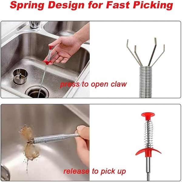 Multifunctional 90cm Hair Drain Clog Remover Sink Dredge Drain Cleaning Tool - Oshi.pk - Buy & Sell Online