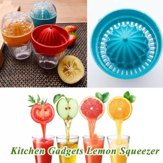Multifunctional Orange Lemon Juicer Portable Plastic Fruit Manual Squeezer Hand Juice Extractor for Kitchen Home - Oshi.pk - Buy & Sell Online