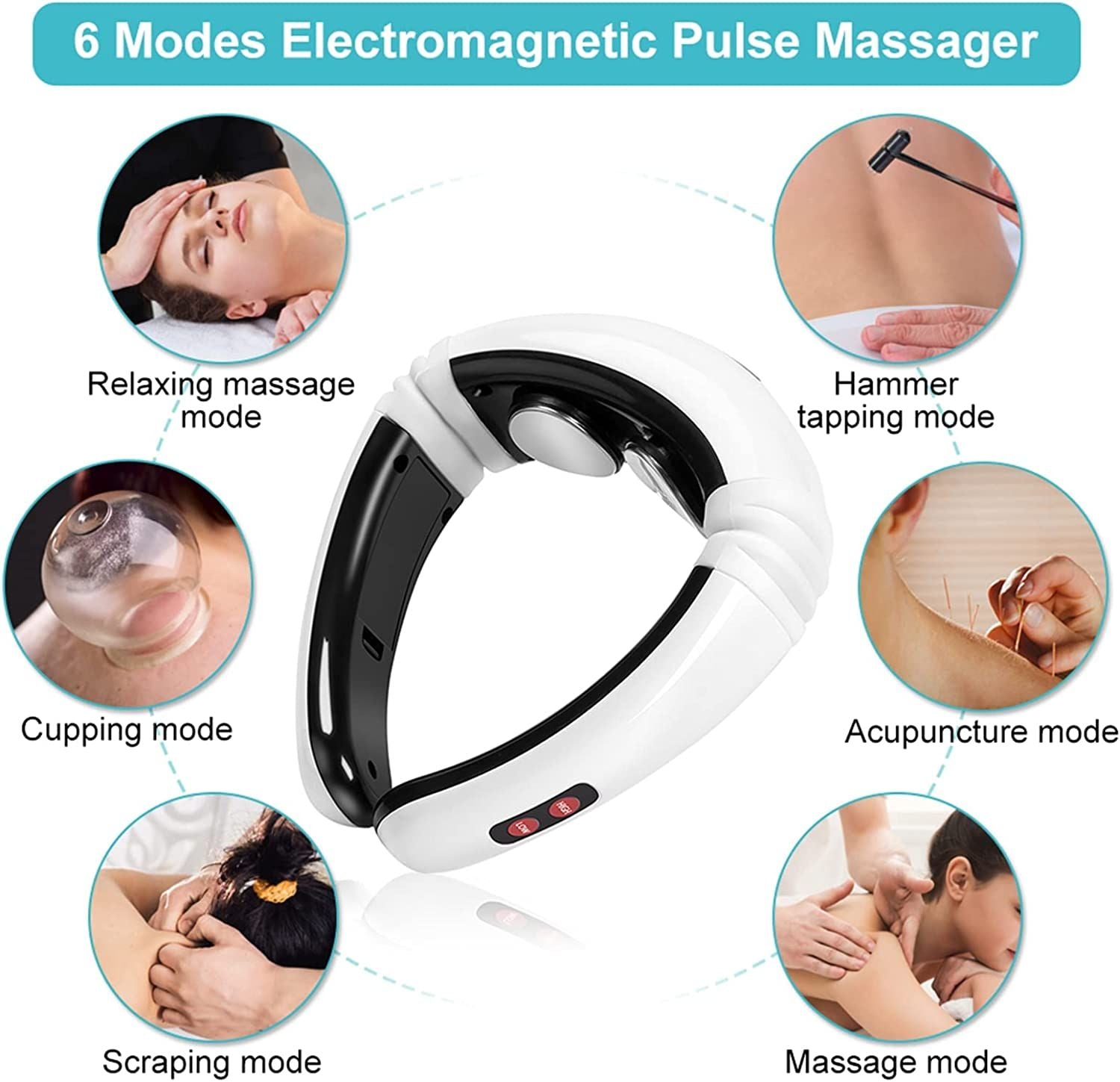 Neck & Neck Massage, Electric Neck Massager Relax Shoulder Relaxation, Magnetic Pulse Therapy, Neck Massager - Oshi.pk - Buy & Sell Online