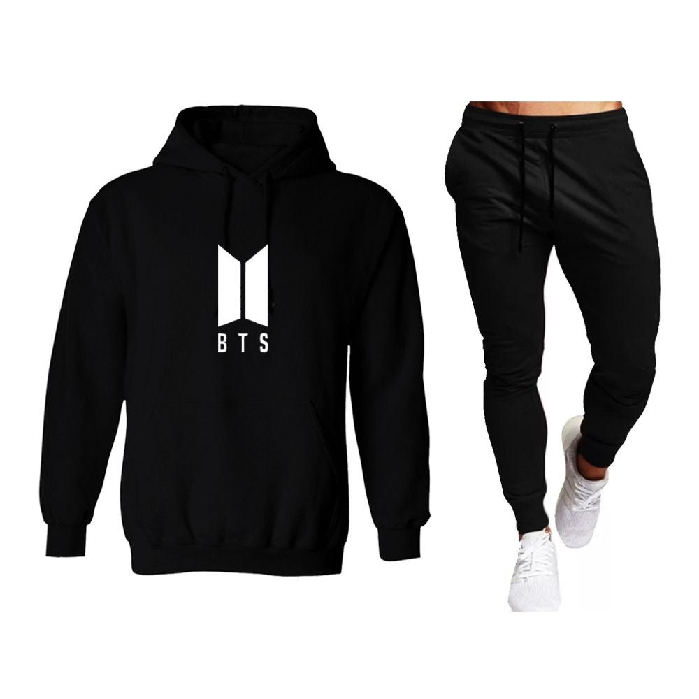 New Arrival Famous Korean Singing Brand Printed Winter Tracksuit With Black Hoodie and Trouser For Women - Oshi.pk - Buy & Sell Online