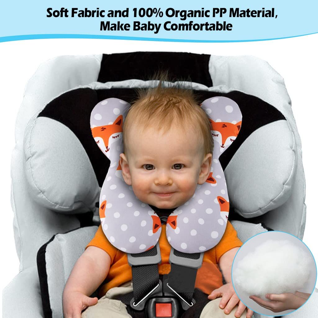 New Baby Pillow Head Protective Baby Travel Pillow Baby Neck Pillows for Car Seat Pushchair Toddler Head Neck Support Pillows Newborn Children U Shape - Oshi.pk - Buy & Sell Online