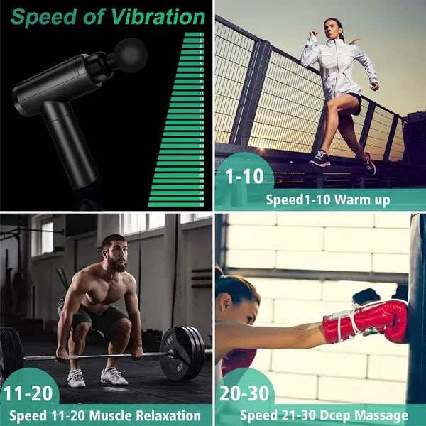 New Deep Tissue Massager Fascial Deep Muscle Fitness Chargeable Massager Leg Deep Vibration Full Body Relaxation Machine for Unisex. Imported & powerf