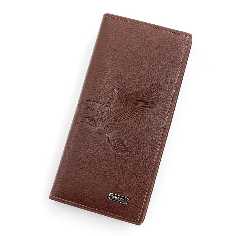 New men's long (Eagle) wallet, fashionable men's magnetic buckle clutch, large capacity multi-card slot wallet - Oshi.pk - Buy & Sell Online
