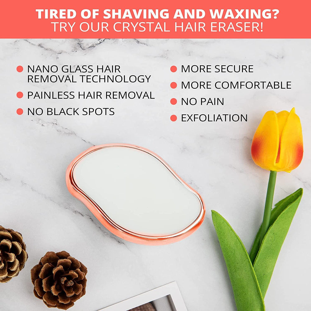 NEW Physical Hair Remover Stone Painless Epilator Reusable Depilation Tool for Leg Hand Crystal Hair Eraser Nanoglass Hair Removal Tool for Women - Oshi.pk - Buy & Sell Online