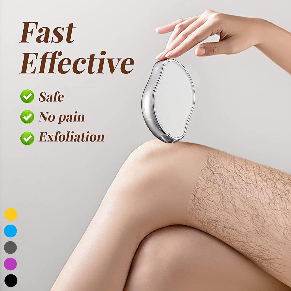 NEW Physical Hair Remover Stone Painless Epilator Reusable Depilation Tool for Leg Hand Crystal Hair Eraser Nanoglass Hair Removal Tool for Women - Oshi.pk - Buy & Sell Online