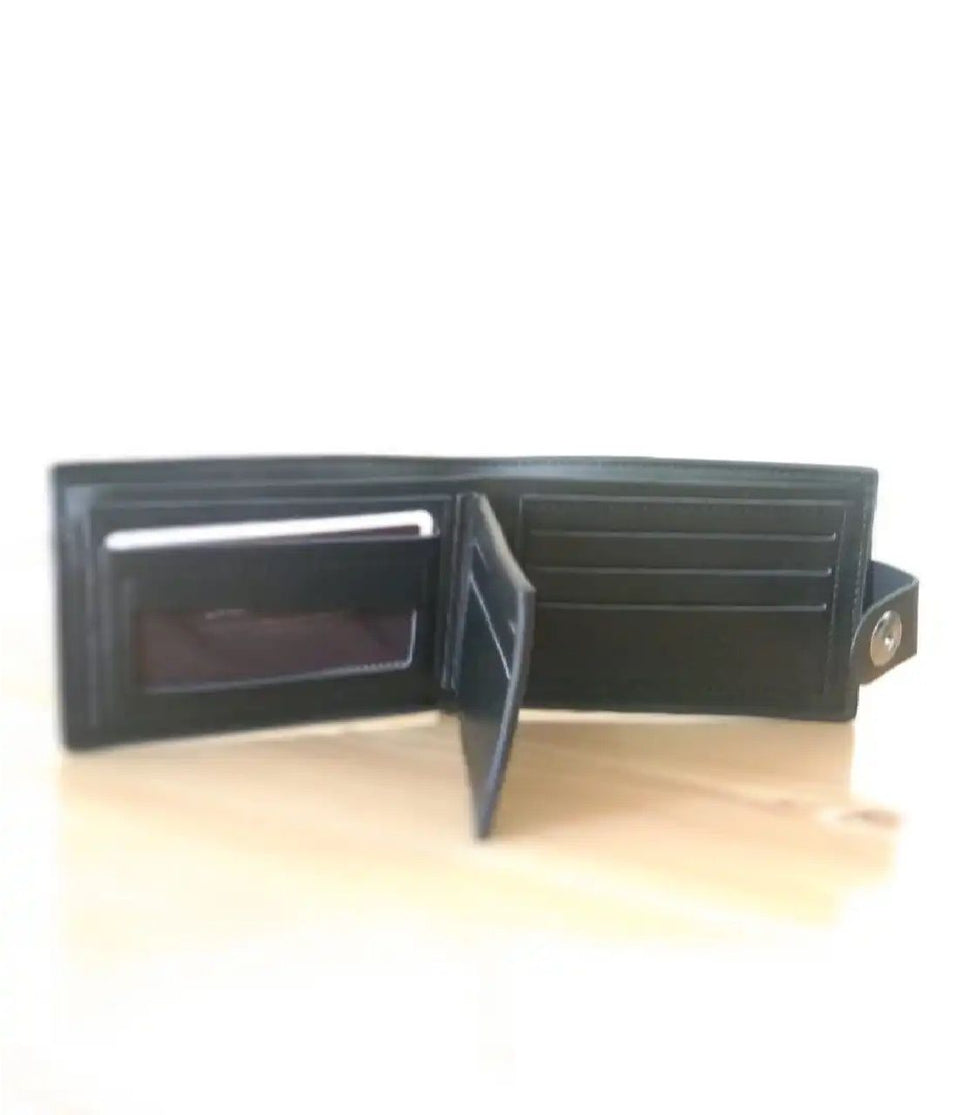 Dunbollu Men's Retro Trifold PU Leather Wallet: Stylish Card Holder Design - Oshi.pk - Buy & Sell Online