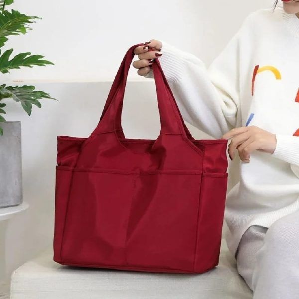 New Trendy Hand-Carrying Oxford Waterproof Women’s Bag,red - Oshi.pk - Buy & Sell Online