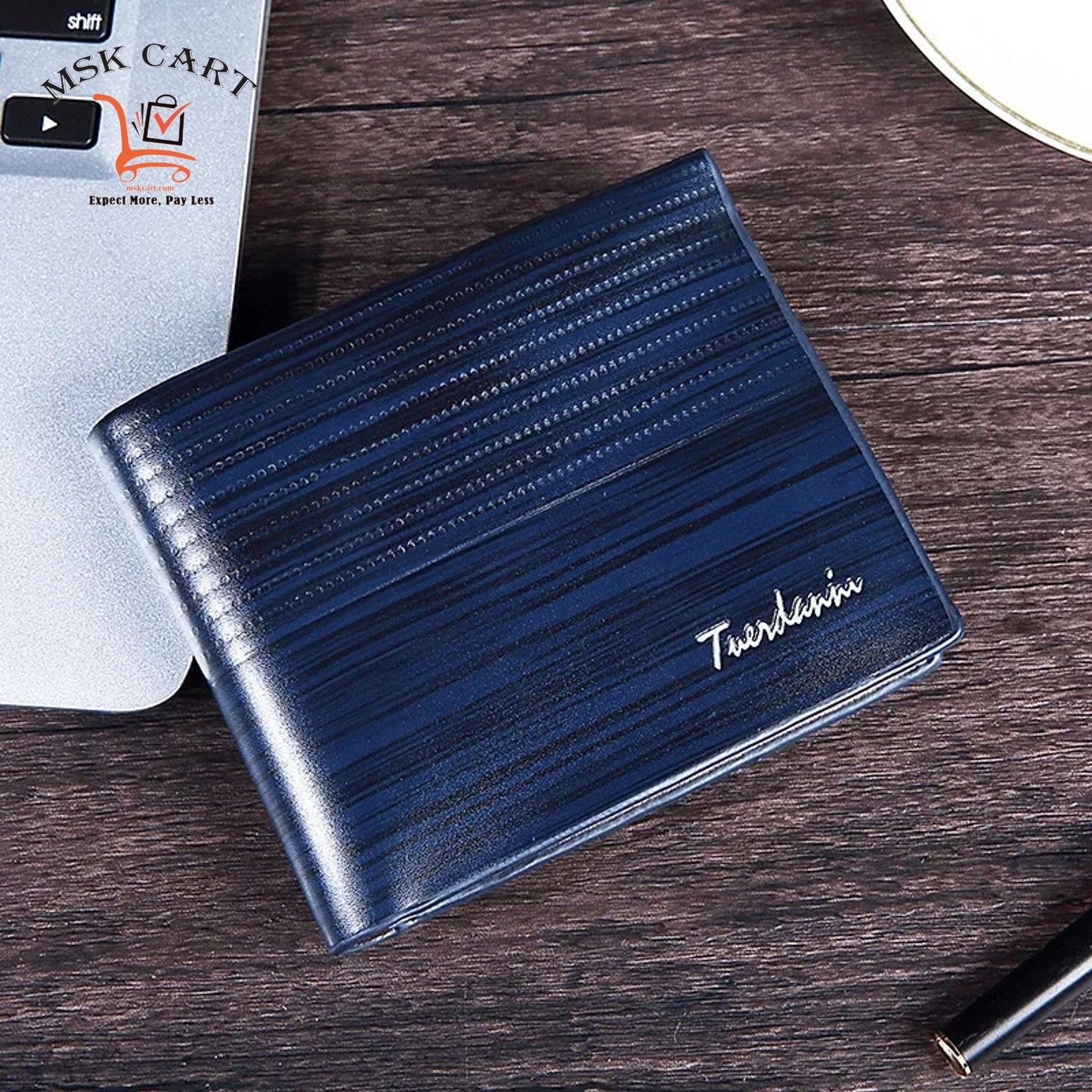 New Vintage Men Leather Wallet Short Slim Male Purses Money Card Holder Wallets - Oshi.pk - Buy & Sell Online