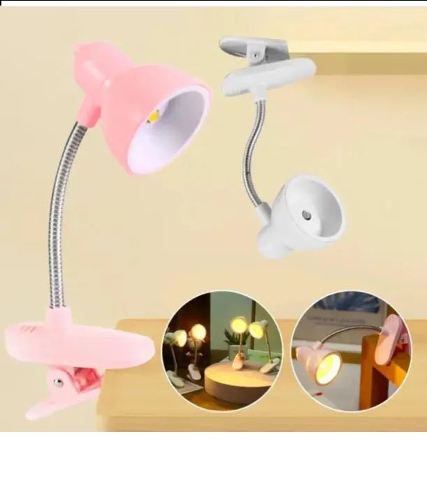 Office Practical Floral Book Table Operated Mini Studying Home Students Lamp Night Led Study With Clip Eye Caring Dorm decor - Oshi.pk - Buy & Sell Online