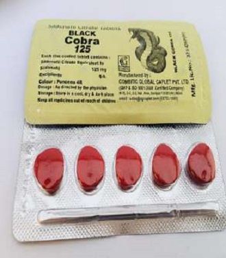 Original Black Cobra 125mg Delay Tablet - Pack Of 10 - MADE IN INDIA - Oshi.pk - Buy & Sell Online