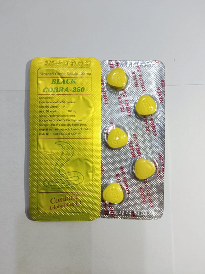 Original Black Cobra 200mg Tablet - Pack of 5 - MADE IN INDIA - Oshi.pk - Buy & Sell Online