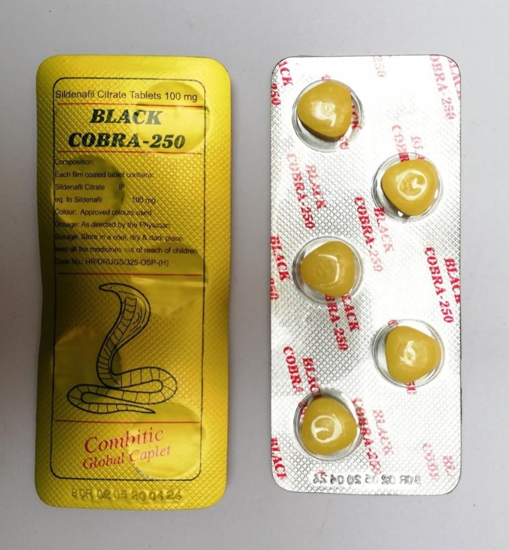 Original Black Cobra 200mg Tablet - Pack of 5 - MADE IN INDIA - Oshi.pk - Buy & Sell Online