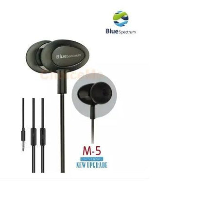 Original Blue Spectrum M5 M-5 M 5 Handfree Stereo Earphones High Base HandsFree EarPhone handfree for gaming handfree for pubg with mic best fo gam - Oshi.pk - Buy & Sell Online