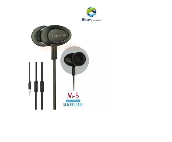Original Blue Spectrum M5 M-5 M 5 Handfree Stereo Earphones High Base HandsFree EarPhone handfree for gaming handfree for pubg with mic best fo gam - Oshi.pk - Buy & Sell Online