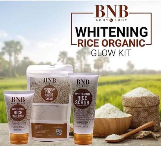 Original BNB Rice Facial Kit - Rice Extract Bright-Glow Kit - Oshi.pk - Buy & Sell Online