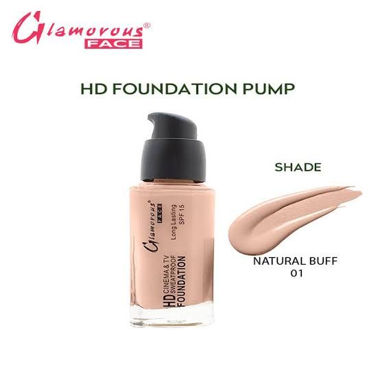 Original Glamorous Face HD Foundation Long Lasting Waterproof (Shade No Natural Buff 01) - Oshi.pk - Buy & Sell Online