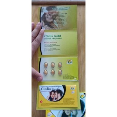 ORIGINAL GOLD CIALIS 20MG 6 TABLETS CARD MADE IN UK - Oshi.pk - Buy & Sell Online