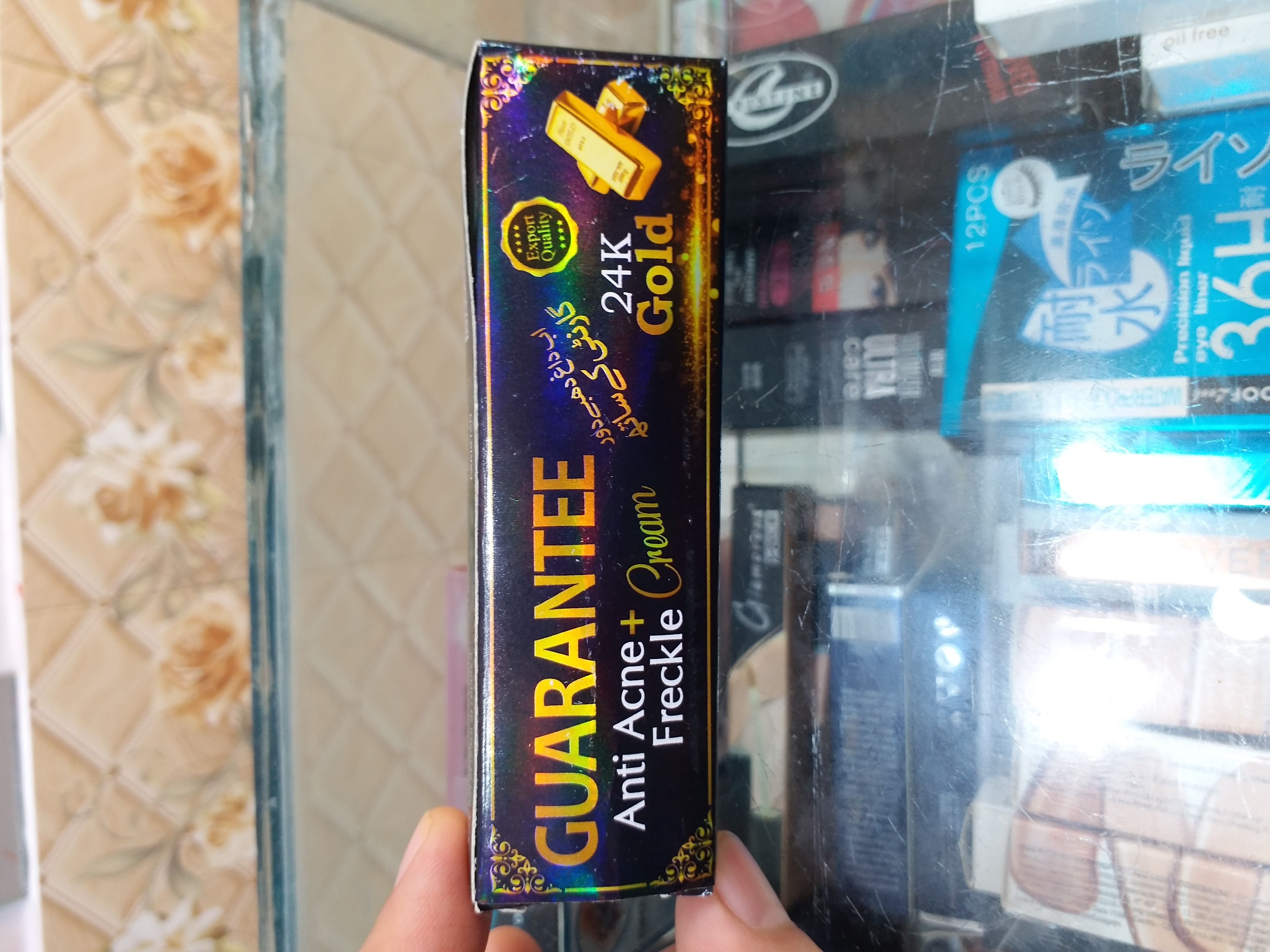 Original Guarantee 24K Gold Anti Acne + Freckles Cream 15ml - Oshi.pk - Buy & Sell Online