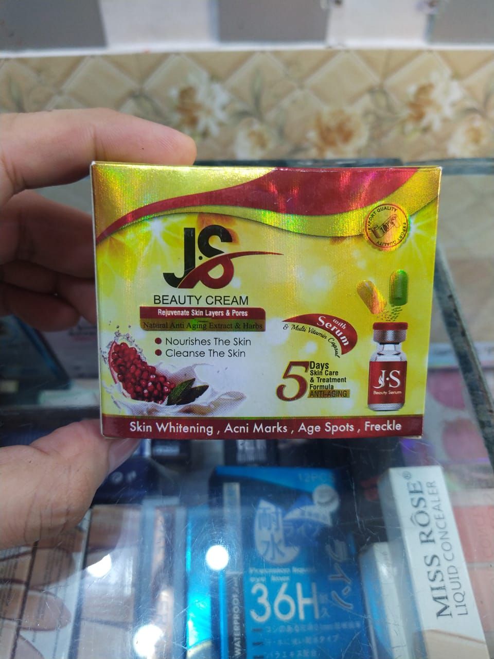Original J.S Whitening Beauty Cream With Whitening Serum & Whitening Capsule - Oshi.pk - Buy & Sell Online