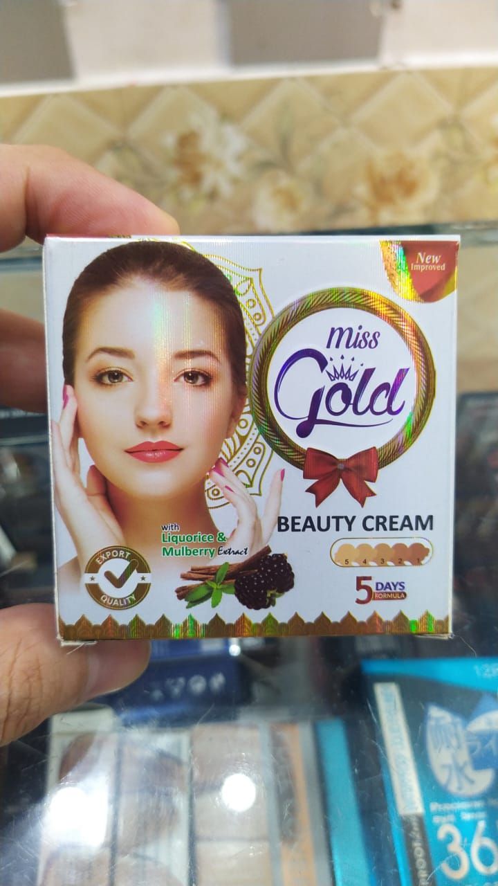 Original Miss Gold Whitening Beauty Cream With Liquorice & Mulberry Extracts - Oshi.pk - Buy & Sell Online