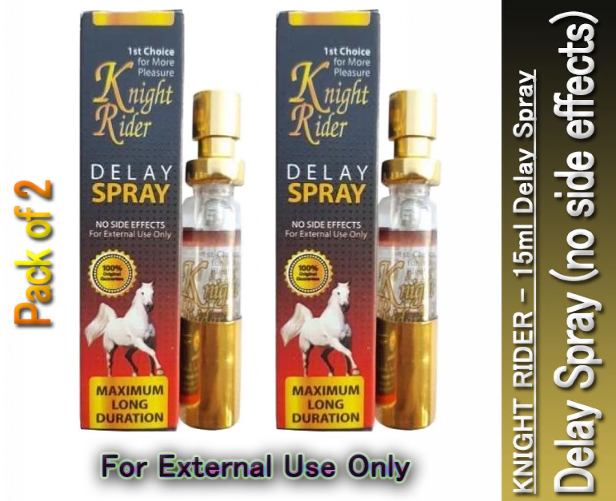 Knight Rider Delay Spray For Men - Pack of 2 - Oshi.pk - Buy & Sell Online