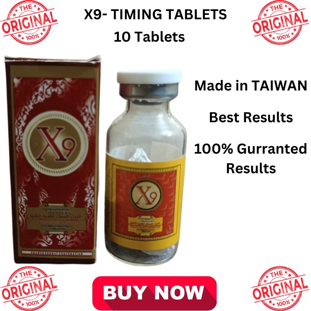 Original X9 Depoxatine Timing Delay 10 Tablets Pack for Men - Made in Taiwan - Oshi.pk - Buy & Sell Online