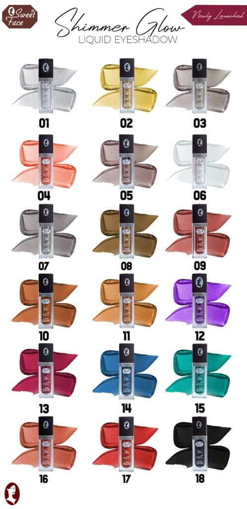 Original Sweet Face Long Lasting Waterproof Liquid Eyeshadow Shimmer Glow (Shade No 10) - Oshi.pk - Buy & Sell Online