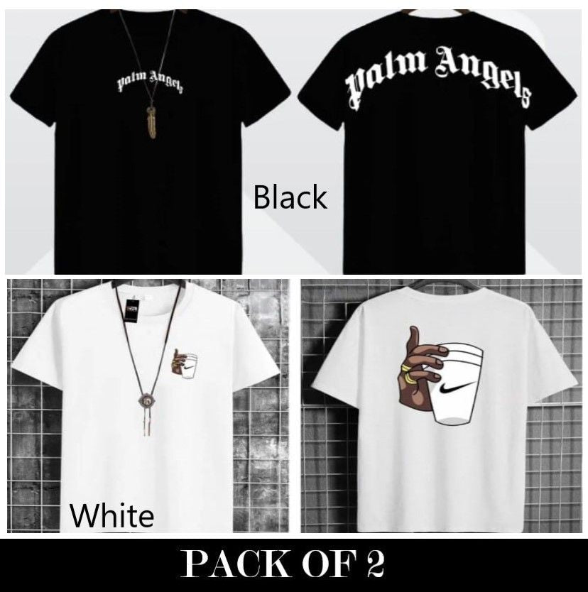 Pack Of 2 T-Shirts For Mens - Oshi.pk - Buy & Sell Online