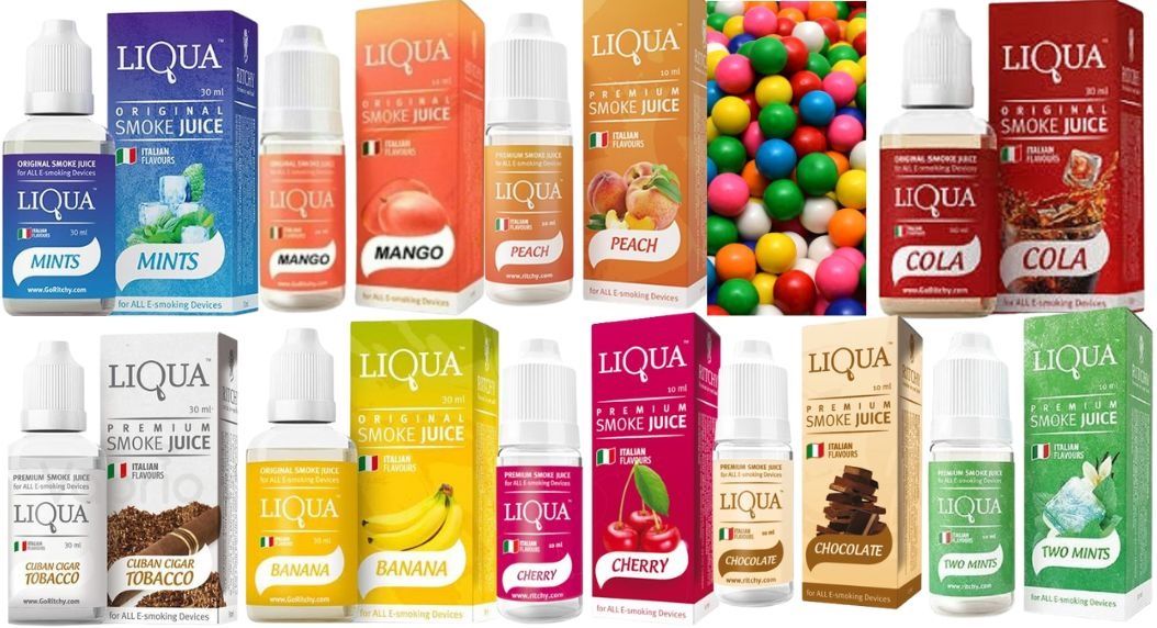 Pack Of 10 Liqua Flavor / Cloud E Liquid Juice Oil Vape Shisha Pen Refill - Oshi.pk - Buy & Sell Online