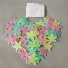 Pack Of 100 - 3D Glowing Stars In The Dark - Oshi.pk - Buy & Sell Online