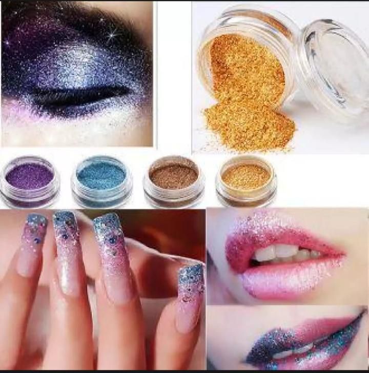 Pack Of 12 - Dusty Glitter Eyeshadows super festival makeup shimmer and shine face jewels Make up Cosmetics pigment body face & eye Shadow - Oshi.pk - Buy & Sell Online