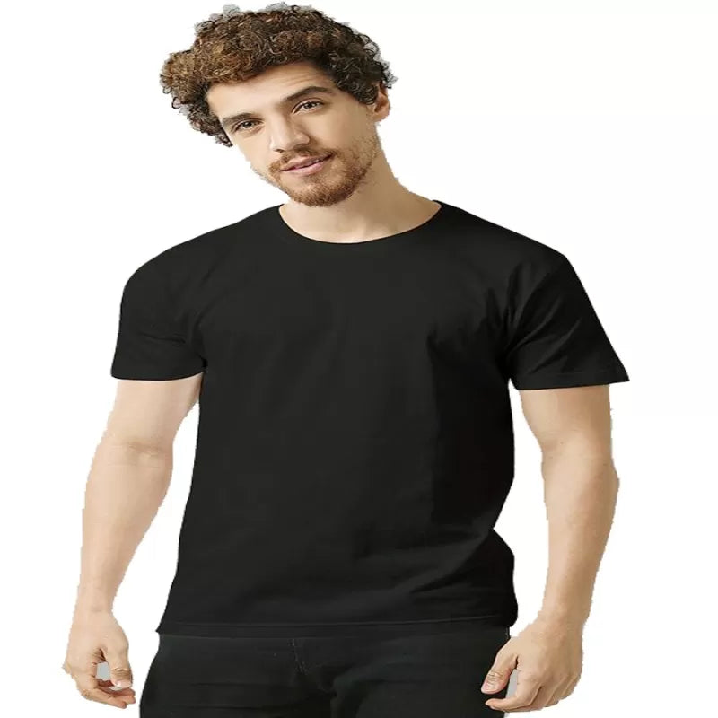 Pack of 2 - Best Quality Plain Short Sleeve Round Neck Basic T-shirt for Men/Boys - Oshi.pk - Buy & Sell Online