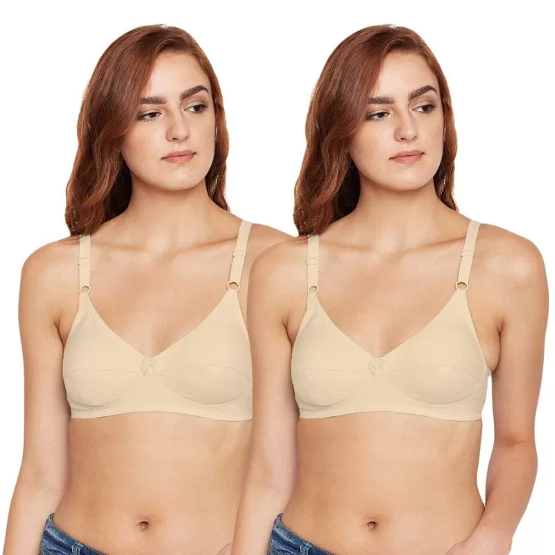 Pack of 2 - Cotton Non Padded Bras for Women/Girls - Oshi.pk - Buy & Sell Online